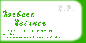 norbert meixner business card